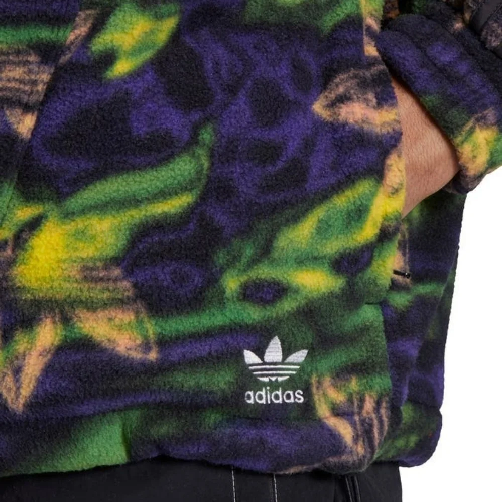 Mens Adidas Trefoil Polar Fleece Top NWT